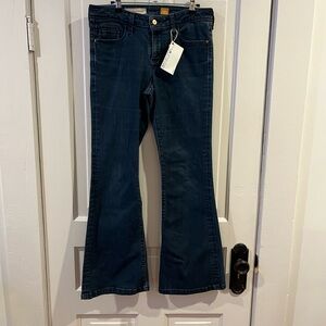 Pilcro Dark Blue Flare Jeans